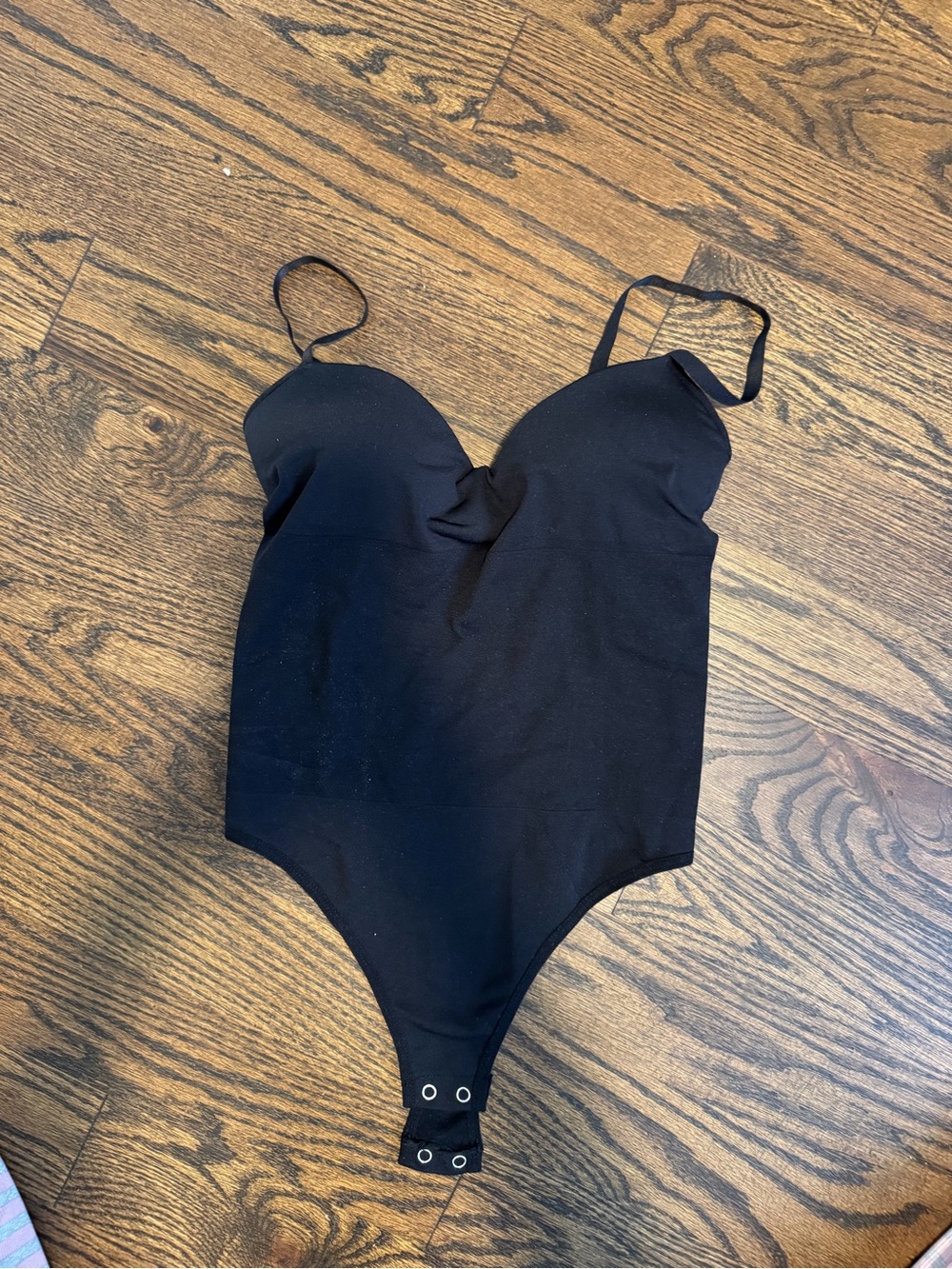 Fashion Nova Black Spaghetti-Strap Bodysuit